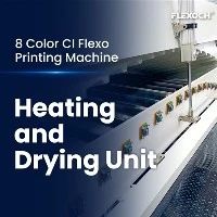 Wie ist das Belüftungssystem einer 8-Farben-Flexodruckmaschine aufgebaut?